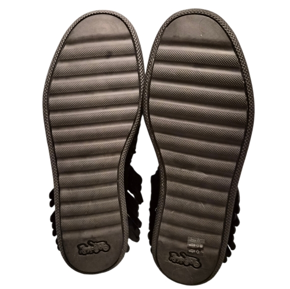 Coach Roccasin Cut Out Suede Boots Black 6.5M - Picture 7 of 8